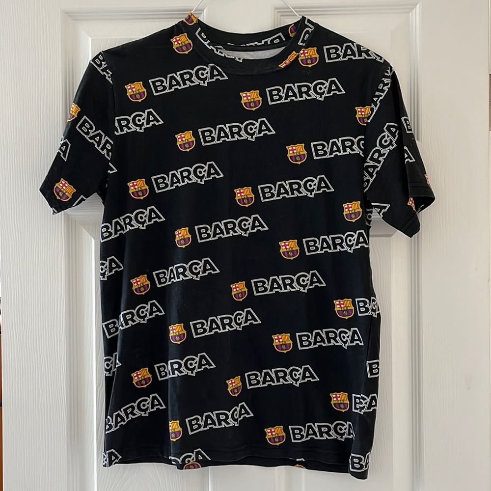 🔥FC Barcelona ⚽️Shirt Adult Small T-Shirt Pajama Top
